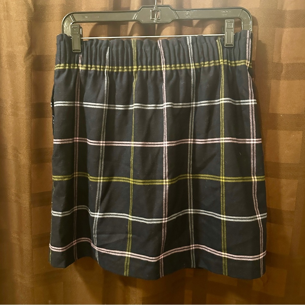 J Crew plaid mini skirt size 6